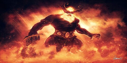 Le géant Surt et les armées de Ragnarök