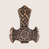 Pendentif triquetra marteau de Thor en bronze