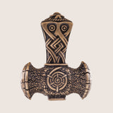 Pendentif triquetra marteau de Thor en bronze