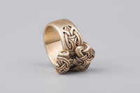 Bague marteau de Thor en bronze italien