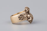 Bague marteau de Thor en bronze italien