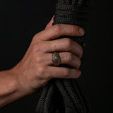 Bague viking Valknut en bronze