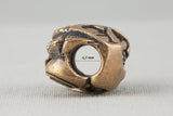 Perles de barbe viking Hugin et Munin en bronze italien