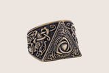 Bague bronze triquetra nordique