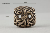 Perle de barbe arbre de vie Yggdrasil en bronze italien