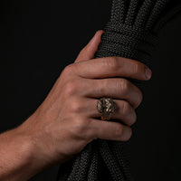 Bague marteau de Thor en bronze italien