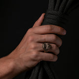 Bague marteau de Thor en bronze italien