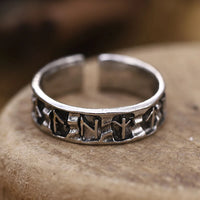 Bague runes viking ajustable
