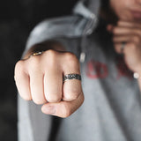 Bague runes viking ajustable
