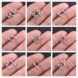 Boucle d'oreille runes viking