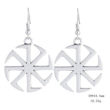 Boucle d'oreille symbole kolovrat viking