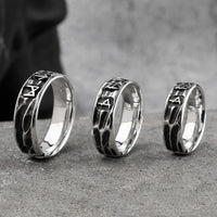 Bague runes viking ajustable