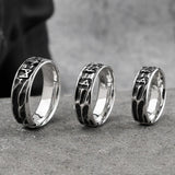 Bague runes viking ajustable