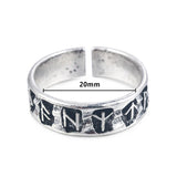 Bague runes viking ajustable