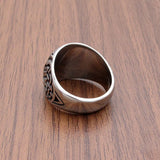 Bague viking symbole Kolovrat en acier inoxydable