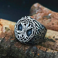 Bague Yggdrasil en acier inoxydable