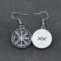 Boucle d'oreille viking Vegvisir