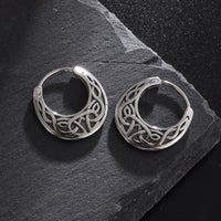 Boucles d'oreilles punk avec nœuds celtiques hypoallergéniques