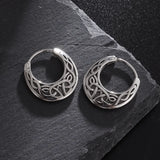 Boucles d'oreilles punk avec nœuds celtiques hypoallergéniques