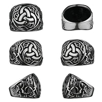 Bague triquetra en acier inoxydable