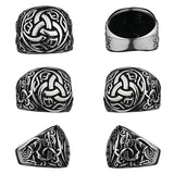 Bague triquetra en acier inoxydable