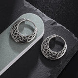 Boucles d'oreilles punk avec nœuds celtiques hypoallergéniques