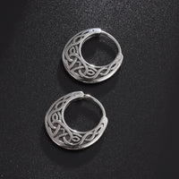 Boucles d'oreilles punk avec nœuds celtiques hypoallergéniques