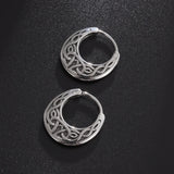 Boucles d'oreilles punk avec nœuds celtiques hypoallergéniques