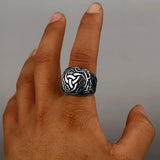 Bague triquetra en acier inoxydable