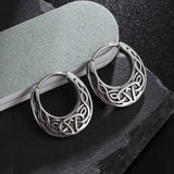 Boucles d'oreilles punk avec nœuds celtiques hypoallergéniques