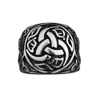 Bague triquetra en acier inoxydable