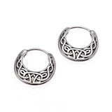 Boucles d'oreilles punk avec nœuds celtiques hypoallergéniques