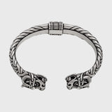 Bracelet homme viking Ragnar têtes de dragons artisanal