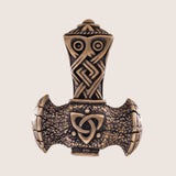 Pendentif triquetra marteau de Thor en bronze