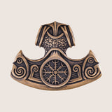 Collier hache viking en bronze : le heaume de la crainte
