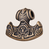 Collier hache viking en bronze : le heaume de la crainte
