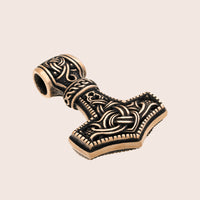 Pendentif marteau de Thor en bronze style Mammen