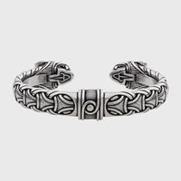 Bracelet homme viking Ragnar têtes de dragons artisanal