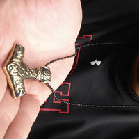 Pendentif bronze homme marteau de Thor
