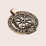 Collier Vegvisir en bronze italien