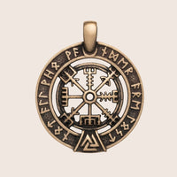 Collier Vegvisir en bronze italien