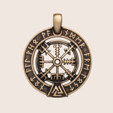 Collier Vegvisir en bronze italien