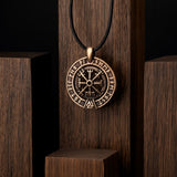 Collier Vegvisir en bronze italien