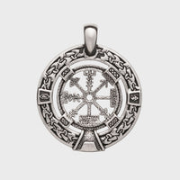 Collier Vegvisir argent sterling