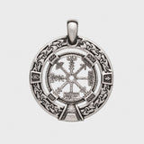 Collier Vegvisir argent sterling