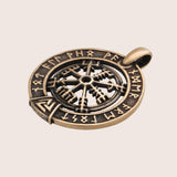 Collier Vegvisir en bronze italien