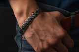 Bracelet homme viking classique en étain fait main : Ragnar Lothbrok