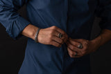 Bracelet homme viking classique en étain fait main : Ragnar Lothbrok