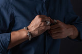 Bracelet viking ours berserker en étain ou argent
