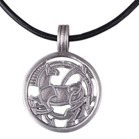 Collier pendentif Sleipnir en argent massif